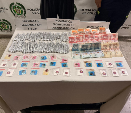 Operativo en el barrio Emmanuel deja un capturado y estupefacientes incautados en La Ceja