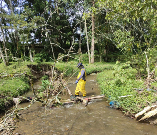Destinan $250 millones para intervenir la quebrada La Pereira ante temporada de lluvias en La Ceja