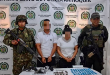 Capturaron a dos personas con armas y estupefacientes en la misma vereda donde ocurrió la masacre en Abejorral