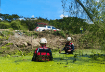 Bomberos del Oriente antioqueño realizaron búsqueda subacuática en lago de Sopetrán tras accidente de tránsito