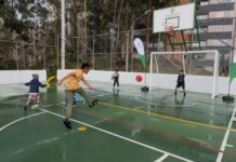 Activan frente de seguridad y cámara de vigilancia en placa polideportiva de Alto Bonito, en Rionegro.