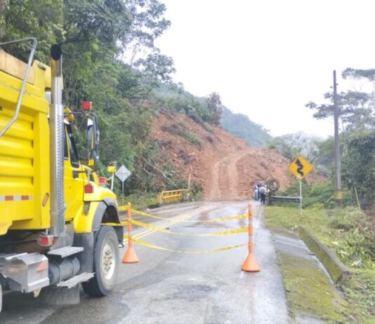 Restricción de carga en la vía San Luis–El Chocó: solo vehículos livianos podrán usar la ruta alterna