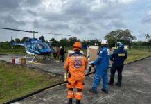 Bomberos de Rionegro se desplazan a Necoclí para apoyar atención humanitaria.