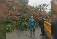 Emergencia en la Autopista: Derrumbe bloquea totalmente la vía Medellín-Bogotá en San Luis