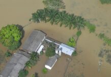Desde el aire evalúan inundaciones del río Sinú para fortalecer la ayuda humanitaria en Córdoba.