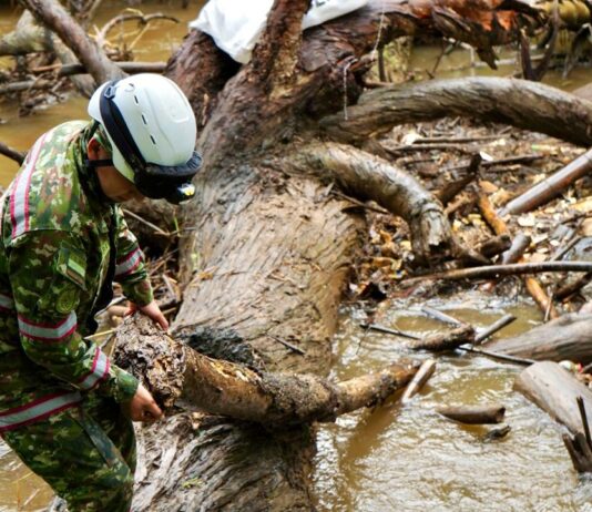 Freno a las inundaciones: Retiran 3 toneladas de residuos del río Negro en jornada histórica