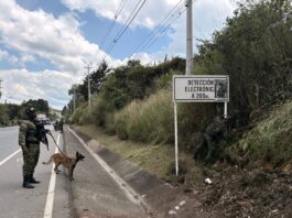 Alerta en la vía Guarne-Aeropuerto: autoridades descartan explosivos tras hallazgo de cartel del Clan del Golfo