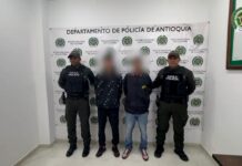 Golpe a la extorsión en El Peñol: capturados dos hombres cuando cobraban “vacunas” a comerciantes