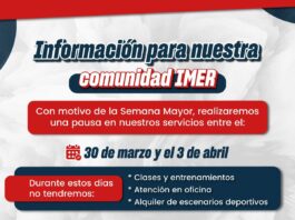 IMER suspende actividades deportivas en Rionegro por Semana Santa