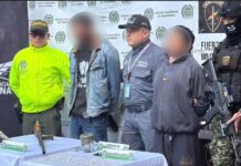 Capturan a dos presuntos integrantes del “Clan del Golfo” en operativos de seguridad en Rionegro