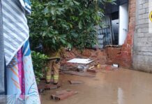 Múltiples emergencias provocadas por las fuertes lluvias fueron atendidas por las autoridades de Marinilla