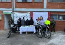 Capturan en Rionegro a seis presuntos integrantes del Clan del Golfo señalados de varios homicidios
