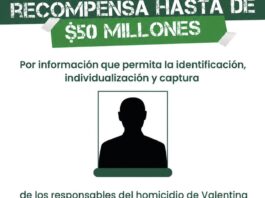 Recompensa de $50 millones para dar con responsables del crimen de Valentina Cardona