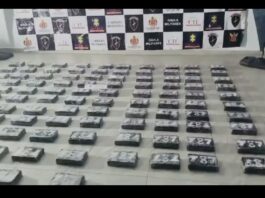 Incautan más de 100 kilos de cocaína en zona boscosa de Rionegro