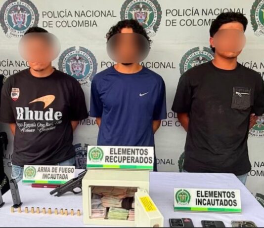 Recuperan $43 millones robados en Rionegro y capturan a presuntos delincuentes