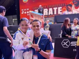 La cejeña Laura Susana Vallejo hizo historia al conquistar el oro suramericano en Para Karate